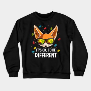 It's Ok To Be Different Autism Awareness Gift For Boys, Kids Crewneck Sweatshirt